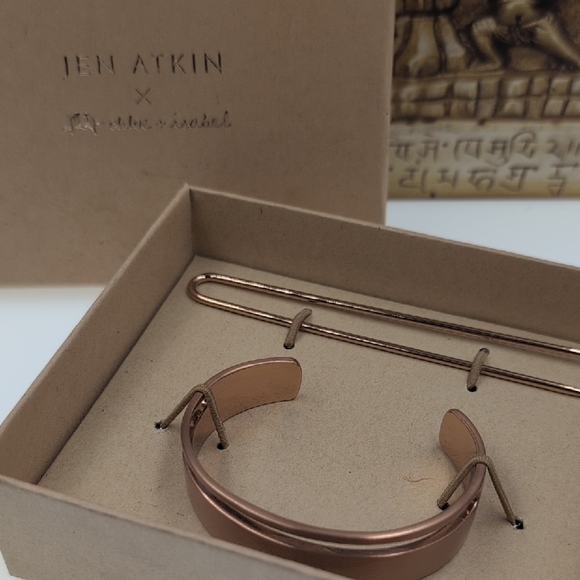 Jen Atkin x Chloe + Isabel Rose Gold Hair Cuff Bracelet Set - Picture 7 of 7
